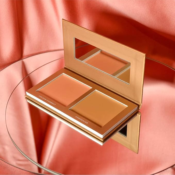 Jecca Blac Correct and Conceal Medium Coverage Palette, Lightweight Long Lasting Formula, Medium To Full Coverage, Gender Neutral and LGBTIQA+ Inclusive Make Up, Dark 6.0, 12g-Velvo Beauty