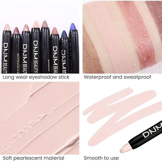 evpct 2Pcs Cream Eyeshadow Sticks Set for Eyes Waterproof, Sand Rose Shimmer Desert Matte Eye shadow Stick Pencil Pen Bulk sombras en crema para ojos 27+28-Velvo Beauty