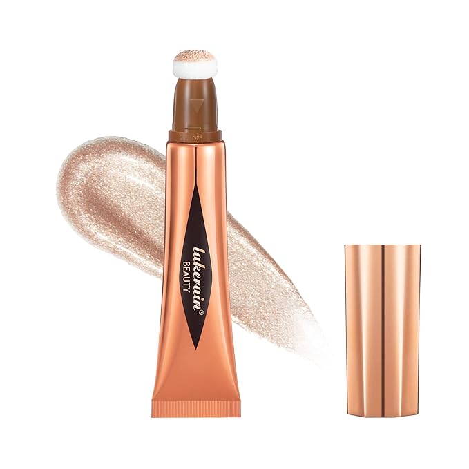 Liquid Highlighter Beauty Stick, Highlighter Makeup, Highlighter Wand,Liquid Beauty Stick With Cushion Applicator For Highlighter, Natural Matte FinIsh Makeup For Women(03#)-Velvo Beauty