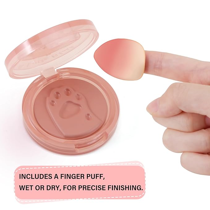 Boobeen Matte Blush Palette for Cheek, Pink Blush Cream, High Pigment Blush, Blendable Face Blusher for Confident Natural Makeup-Velvo Beauty