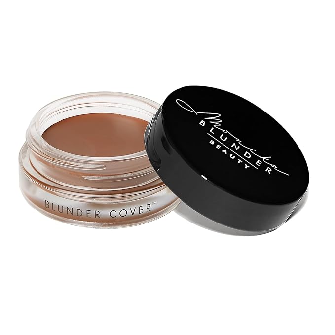 Monika Blunder Beauty - Blunder Cover Foundation Concealer - Shade: 7.5 - Sieben.5 - Deep, Warm Golden Undertones - Clean Beauty, All-In-One, Cruelty-Free, Vegan - 0.62 oz-Velvo Beauty