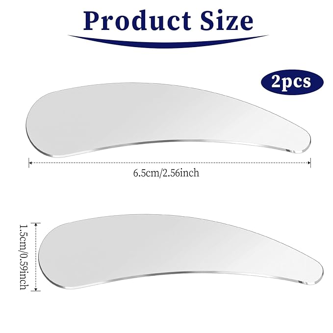 2Pcs Mini Metal Cosmetic Spatulas, Skincare SpatulaMixing and Sampling Makeup Beauty Tools for Skin Care Creams, Eye Cream, Essences Beauty Accessories(2PCS)-Velvo Beauty