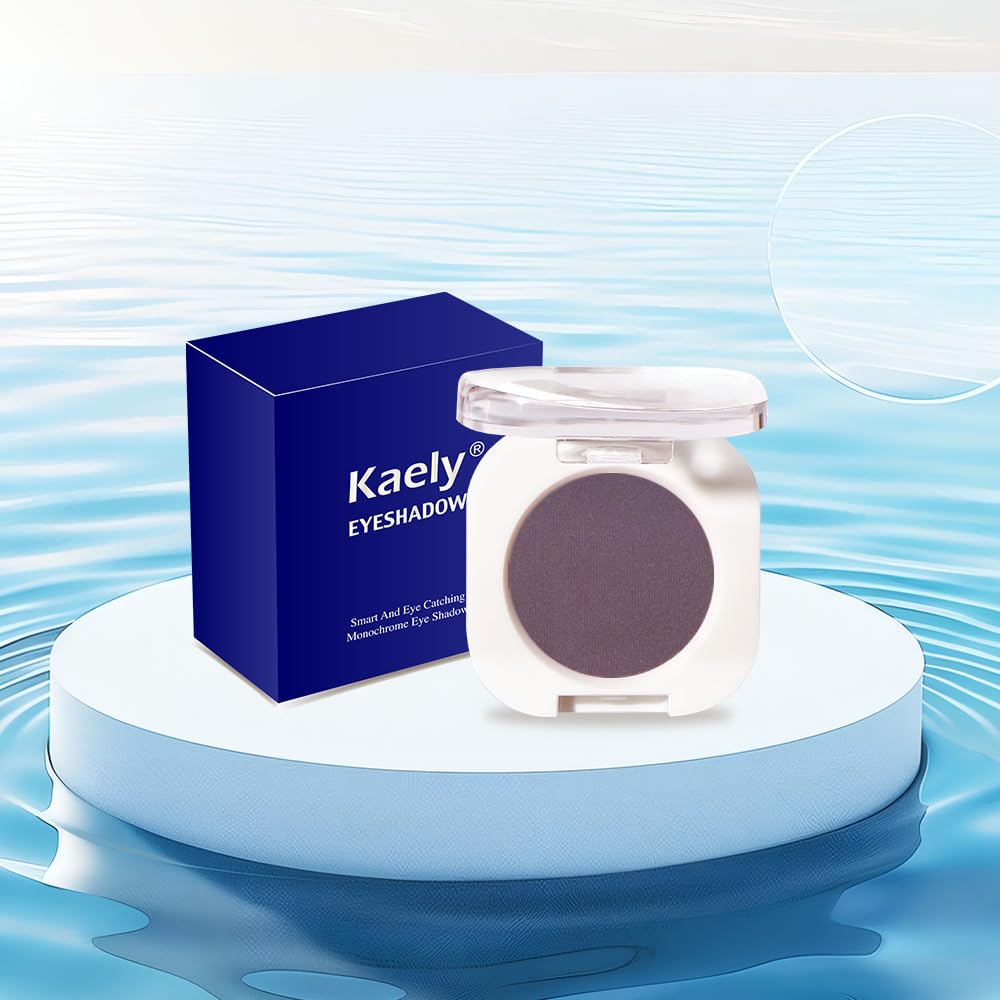 Single Matte Eye Shadow Palette Makeup, Eggplant Matte Eyeshadow for Women, Monochrome Eye Shadow Makeup, Pigmented Waterproof Sombras Para Ojos, Vegan, Talc, Paraben & Cruelty Free, 15-Velvo Beauty