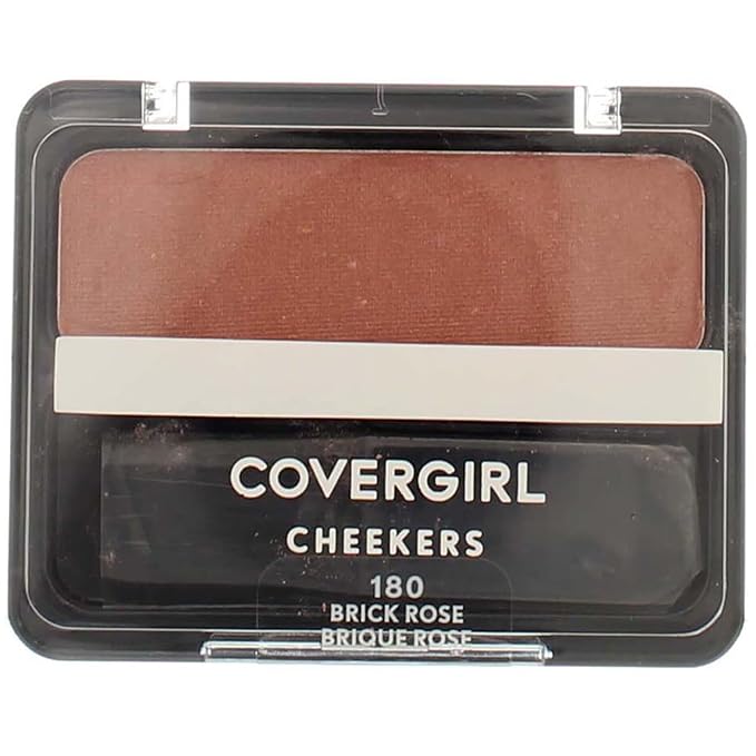 COVERGIRL Cheekers Blendable Powder Blush Brick Rose.12 oz (packaging may vary)-Velvo Beauty