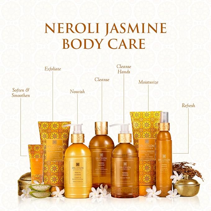 SPA CEYLON Neroli Jasmine Hand And Body Lotion | All Day Nourishment | Daily Moisturizer | Floral Fragrance | Hand and Body Moisturizer-Velvo Beauty