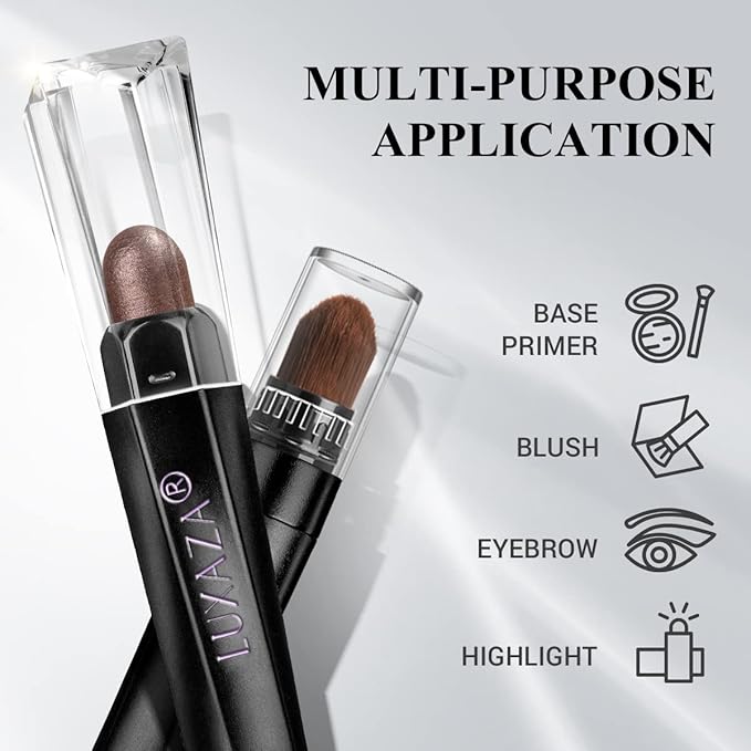 6PCS Cream Eyeshadow Stick Makeup Sets, Metallic And Matte Shimmer Eye Shadow Eye Brightener Stick Pencil Crayon, A02-Taupe Mauve-Velvo Beauty