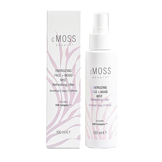Sea Moss Infused Face and Mood Lifting Mist with Real Amethyst, Caffeine, Sage, and Hyaluronic Acid to Tighten, Brighten Skin and Calm Emotions-Velvo Beauty