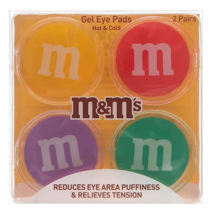 Taste Beauty x M&M's 2-Pair Hot & Cold Gel Eye Pads-Velvo Beauty