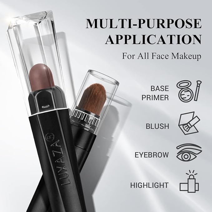 3Pcs Neutral Brown Eyeshadow Stick Set, Matte And Shimmer Creamy Eyeshadow Pencil, Shiny Pink Shadow, Waterproof Long Lasting Smoky Eye Makeup-Velvo Beauty