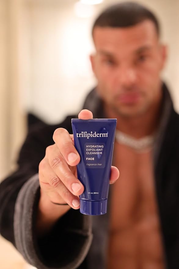 Trilipiderm Essential Face Regimen Bundle – Hydrating Exfoliant Cleanser, Protective Day Crème, Rehydration Night Crème Set – Complete 3-Step Skincare Solution for Hydration and Renewal-Velvo Beauty