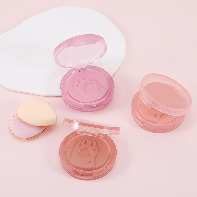 Boobeen Matte Blush Palette for Cheek, Pink Blush Cream, High Pigment Blush, Blendable Face Blusher for Confident Natural Makeup-Velvo Beauty