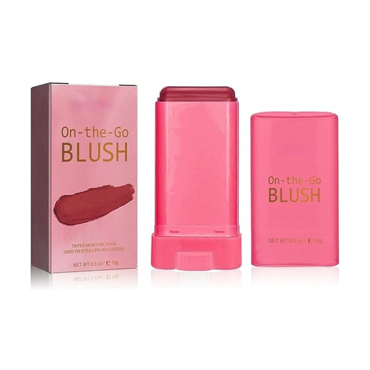 Blush Rare Beauty Liquid Blush Stick Cream Blush Natural Waterproof Long Lasting Powder Blusher,On The Go Blush Brushes For Makeup Cheeks,Suitable For All Skin Types (red)-Velvo Beauty