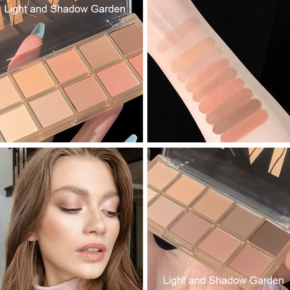 10 Colors Nude Pink Matte Eyeshadow Palette,Neutral Nude Eye Shadow Palette,Long Lasting Waterproof Travel Size Makeup Pallete,Vegan,Cruelty -free-Velvo Beauty