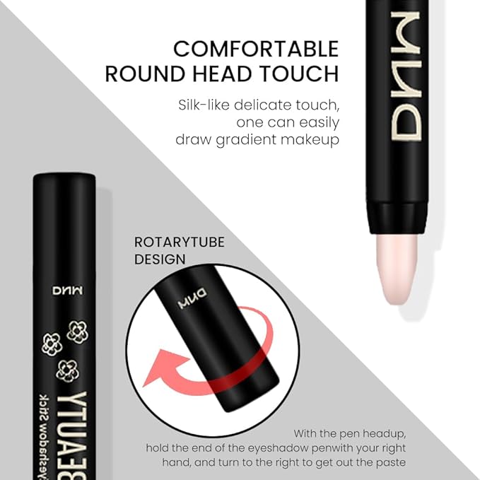 evpct Desert Matte Cream Eye Shadow Brightener Sticks Set for Eyes, Desert Matte Pencil Eye shadow Applicator Stick Pen Palette Makeup Waterproof sombras en crema para ojos 28#-Velvo Beauty