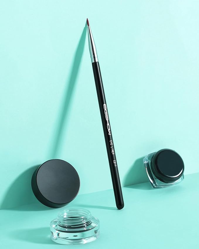 Eyeliner Brush Ultra Fine Point Premium Gel Eyeliner Brush Nylon Bristles Professional Makeup Tools for Lquid Powder And Paste Black (E819)-Velvo Beauty