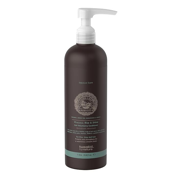 Tweak’d by Nature - Rise & Shine Hair Volumizing Conditioner for Fine Hair, Paraben Free and Sulfate Free Conditioner, Hydrating Hair Care for Soft, Tangle-Free Finish (33.8 ounces)-Velvo Beauty
