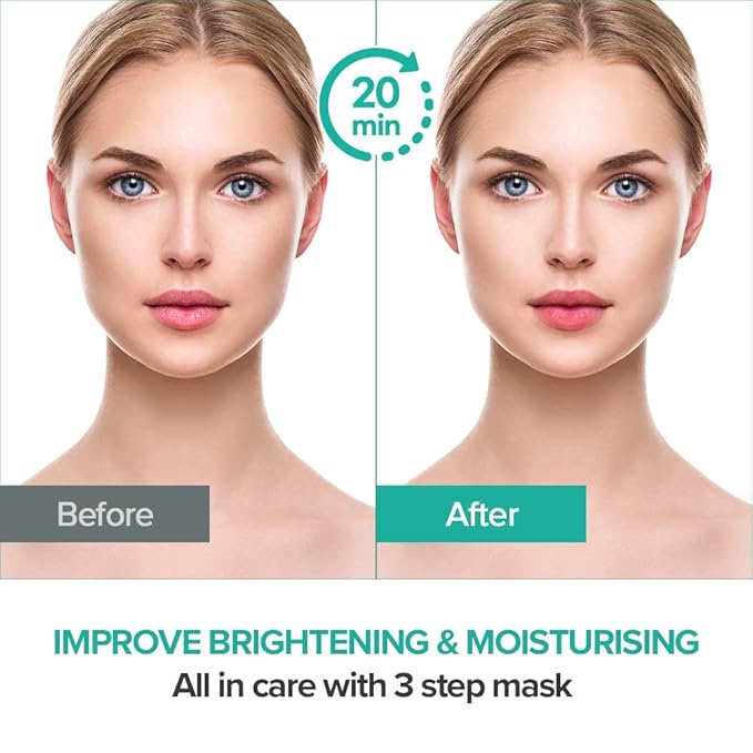 JMsolution Marine Luminous Pearl Deep Moisture 3 Step Skin Care Face Mask - Korean Skincare Facial Mask - boosting Brightening Moisturizing-10 Sheets for Dry Skin-Velvo Beauty