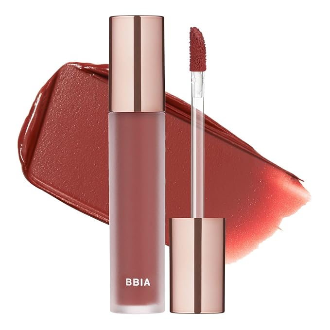 BBIA Last Velvet Tint - Soft & Creamy Matte Finish Lip Stain, Blur Effect with Velvety Texture, Long-Lasting, High Pigment, Lightweight, Non-Drying, Vegan, Korean Lip Makeup (V24 TRENDY NOTE)-Velvo Beauty