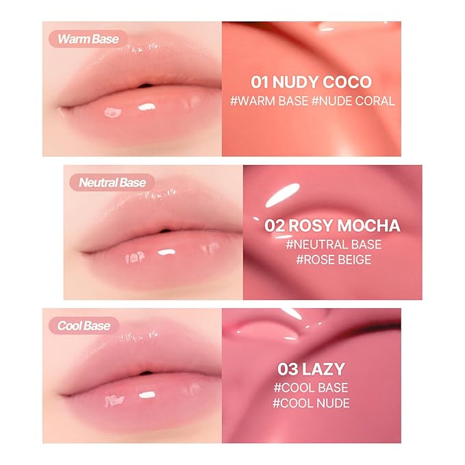 2aN Glaze Bouncing Tint – Lightweight, Moisturizing Lip Tint with High-Shine Finish, Smooth, Light Plumping, Comfortable Wear, Korean Makeup (Lazy, 0.16 oz)-Velvo Beauty