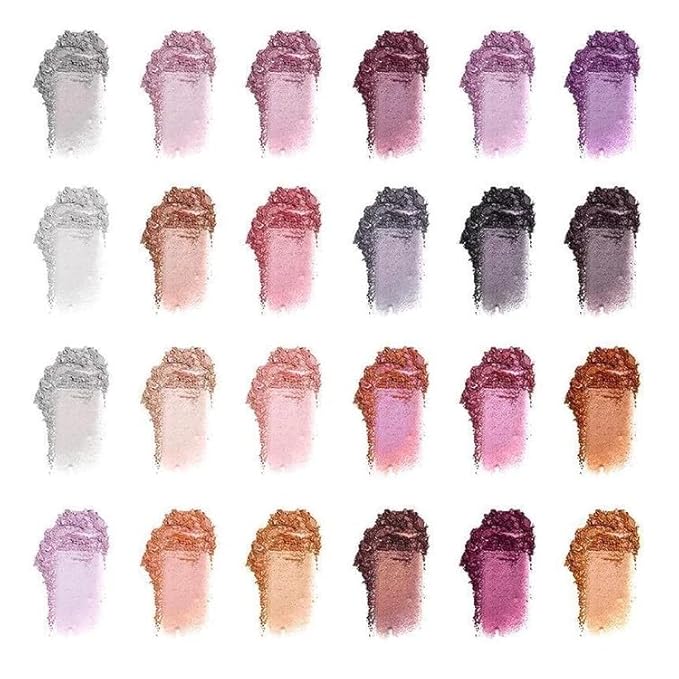24 Eyeshadow Palette - Festive Vibrant Shimmer Matte Warm Neutral Sparkling Eye shadow Palette (Shanghai)-Velvo Beauty