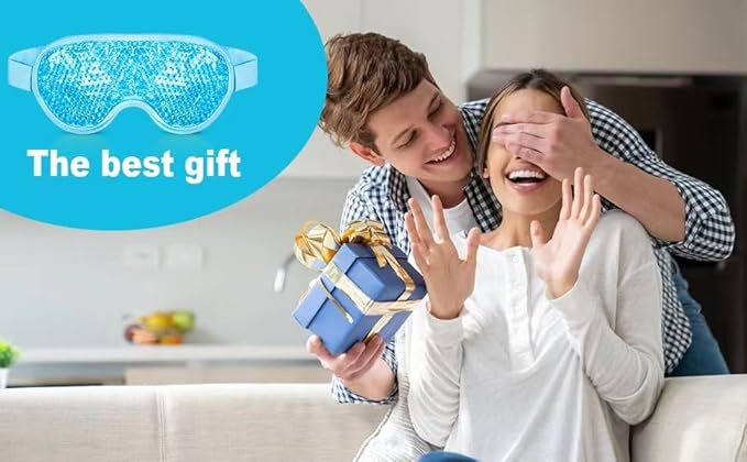 ONLYSKY BEAUTY Cold Eye Mask Cooling Gel Eye-Mask for Dry Eyes, Eye relax and Pressure Release as Gift for women (Blue)-Velvo Beauty