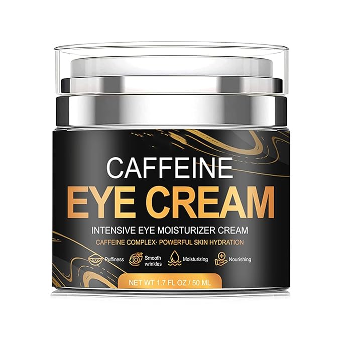 Caffeine Eye Cream for Men Anti Aging, Reduces Dark Circles, Bags, Puffiness Under Eye Cream Face Tightening Eye Lift For All Skin Types 1.7oz-Velvo Beauty