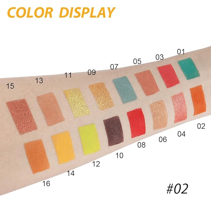 16 Colors Champagne Gold Glitter Matte Shimmer Eyeshadow Palette for Eye Makeup,High Pigmented Brown Eye Shadow Primers Powder Palet de sombras de ojos-Velvo Beauty