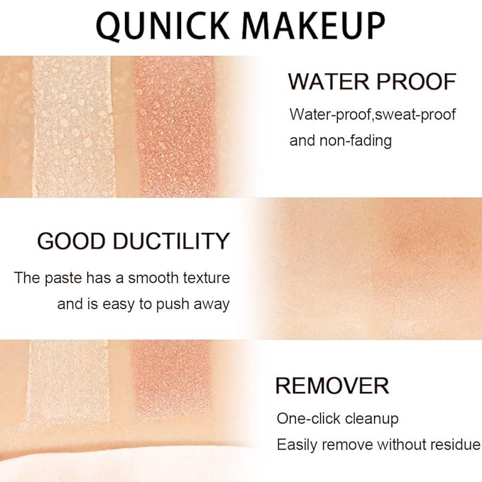 evpct 2Pcs Cream Contour Foundation Stick for Neutral Skin, Highlighter & Bronzer Pen Face Brightens & Shades Pencil Highlighting Shade Longwear Makeup Highlight Bronzer Shaping Trimming Stick, 01&03-Velvo Beauty