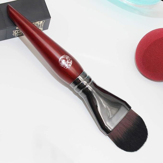 ENERGY Foundation Brush for Liquid Makeup DIY Facial Mask Premium Soft Bristles Contour Face Brush for Blending Liquid, Cream, Eye Mask, Under Eye Concealer Vegan Flat Cosmetic Makeup Tool-Velvo Beauty