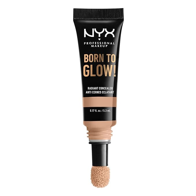 NYX PROFESSIONAL MAKEUP Born To Glow Radiant Concealer, Medium Coverage - Natural-Velvo Beauty