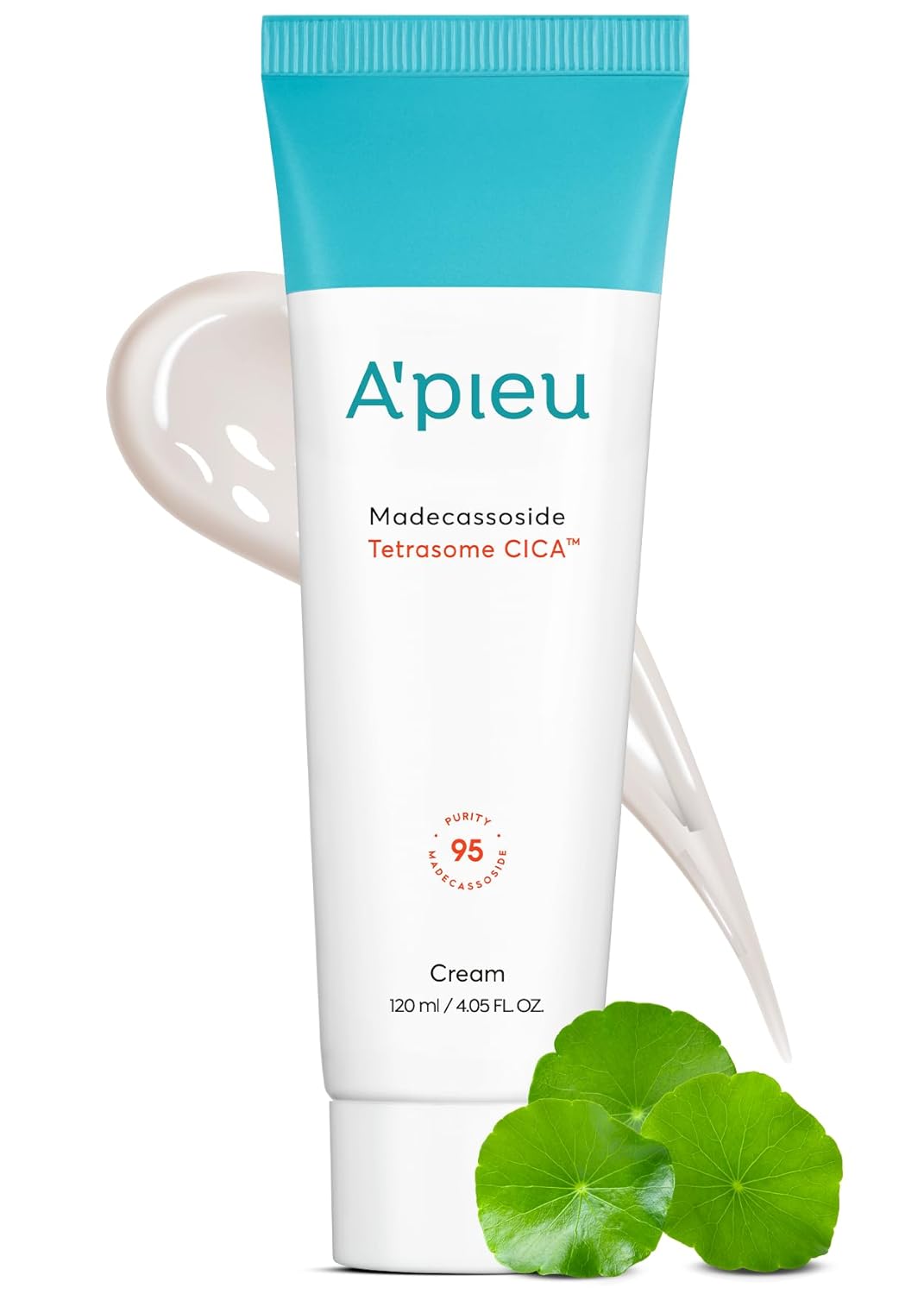 A'PIEU MADECASSOSIDE TETRASOME CICA CREAM 4.06 Fl oz / 120ml - Upgraded Absorption, Enhanced Skin Barrier, Calming Effects - Centella Asiatica, Asiaticoside, Asiatic Acid-Velvo Beauty