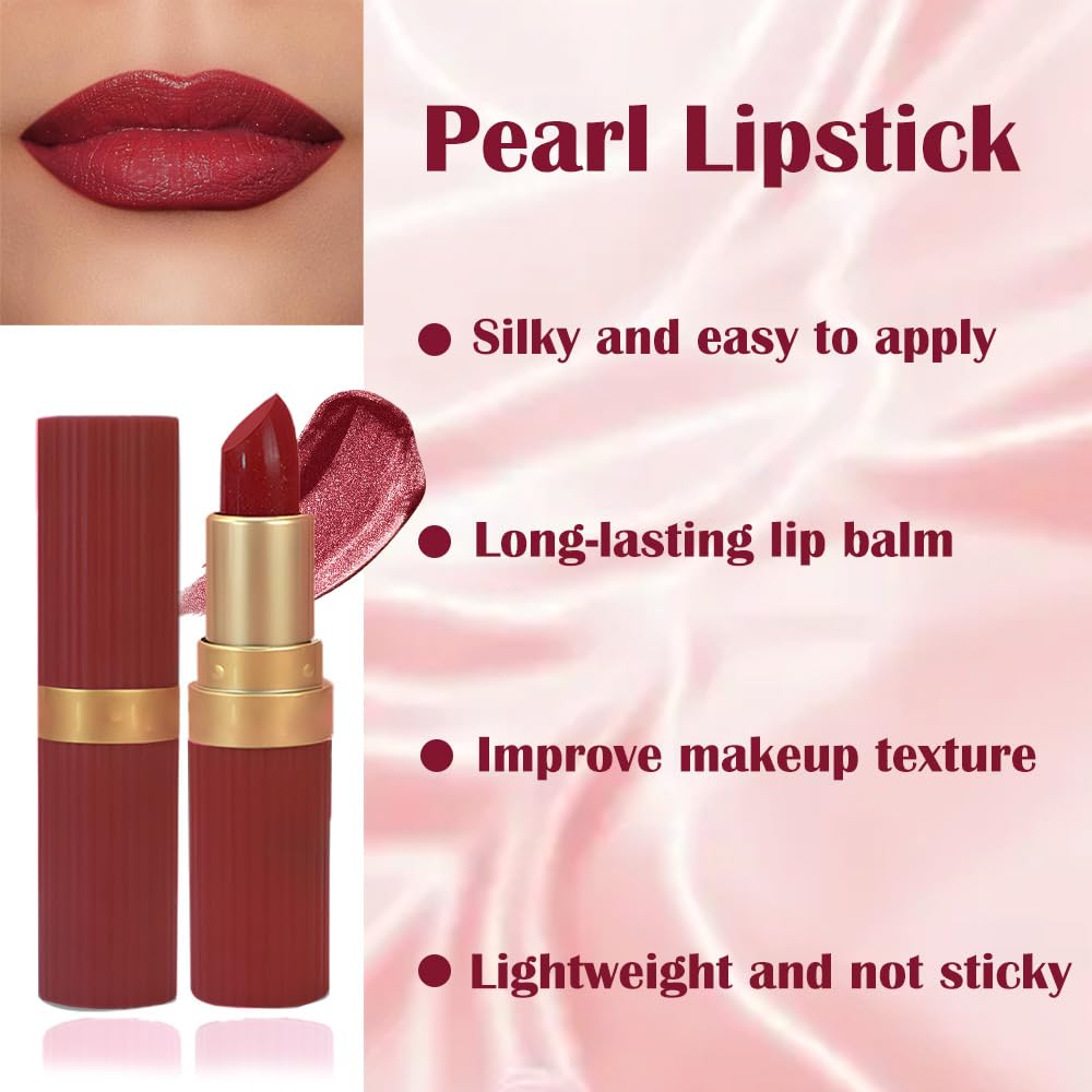 Plum Metallic Lipstick for Women,Lightweight Shimmer Frosted Lipstick,Glitter Lip Gloss Stain Long Lasting Waterproof Smudge Proof 24 Hour Full Coverage Lip Makeup,Vegan-Velvo Beauty