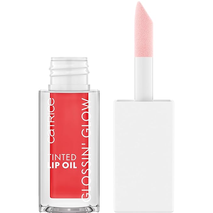 Catrice | Glossin’ Glow Tinted Lip Oil | High Shine, Moisturizing Lip Stain | With Cherry & Pomegranate Oil | Vegan, Gluten Free & Cruelty Free (20 | Drama Mama)-Velvo Beauty