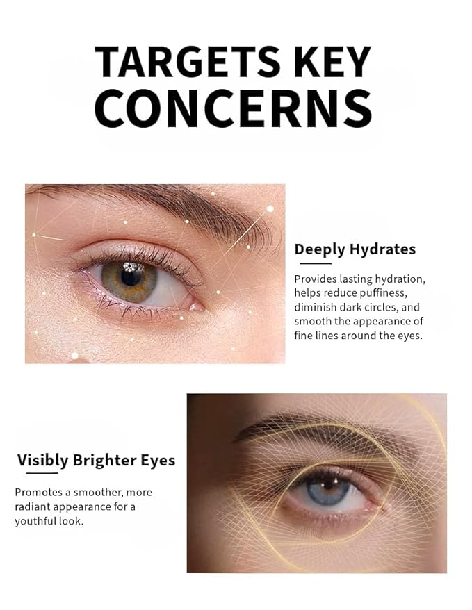 Anti-Aging Eye Cream with Squalane, Nicotinamide, and Panthenol (B5) for Dark Circles, Puffiness, and Fine Lines - 1oz-Velvo Beauty
