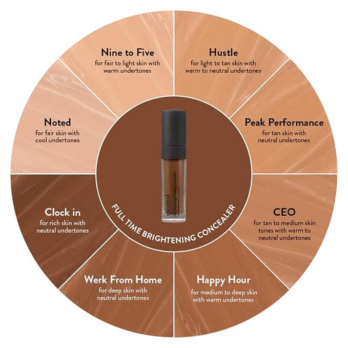 Mented Cosmetics Full-Time Eye Brightening Concealer for Women, Lightweight Full-Coverage Eye Makeup Concealer, Under Eyes Make Up Corrector, Blemishes & Contour, CEO-Velvo Beauty
