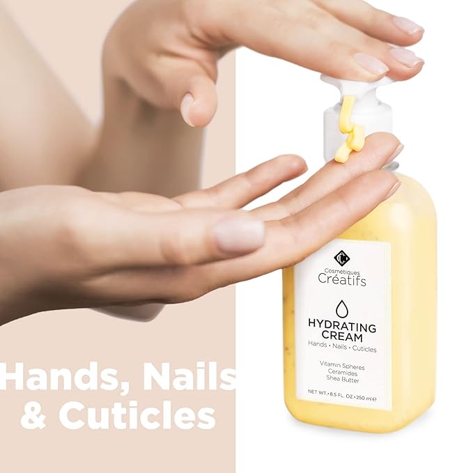 Moisturizing Hand Cream for Dry, Cracked Hands, Nails and Cuticles - 8.5 fl. oz. - Anti-Aging Skin Moisturizer with Vitamin E, Shea Butter, and Ceramides-Velvo Beauty