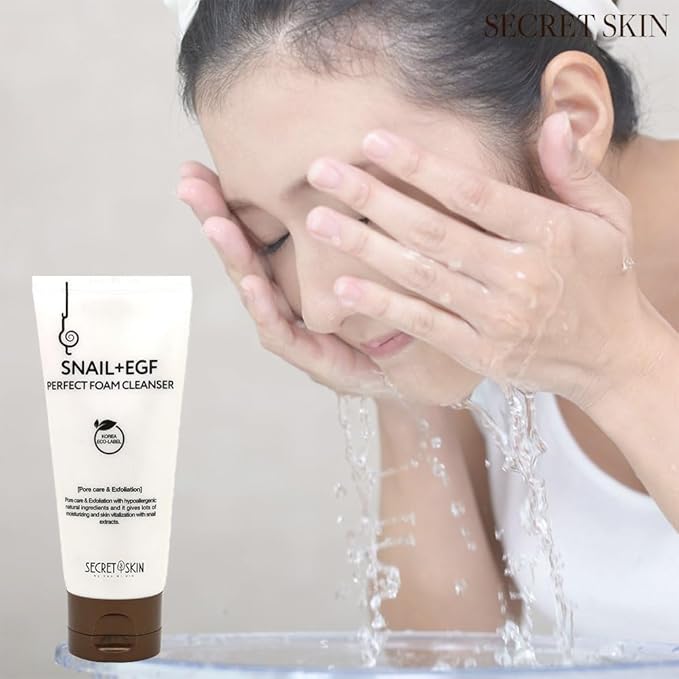 SECRET SKIN Snail+EGF Perfect Cream Wrinkle Bounce Firming Fine line Care Korean Skin Care (#03 Foam Cleanser)-Velvo Beauty