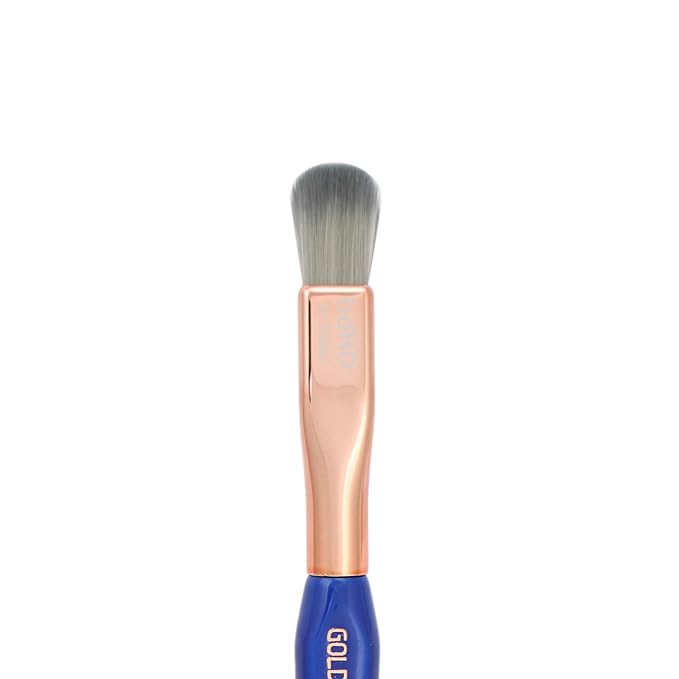 Bdellium Tools Professional Makeup Brush - Golden Triangle 792 Eye Double Dome Blender - With All Vegan and Soft Synthetic Fibers, For Effortless Application and Blending (Blue, 1pc)-Velvo Beauty