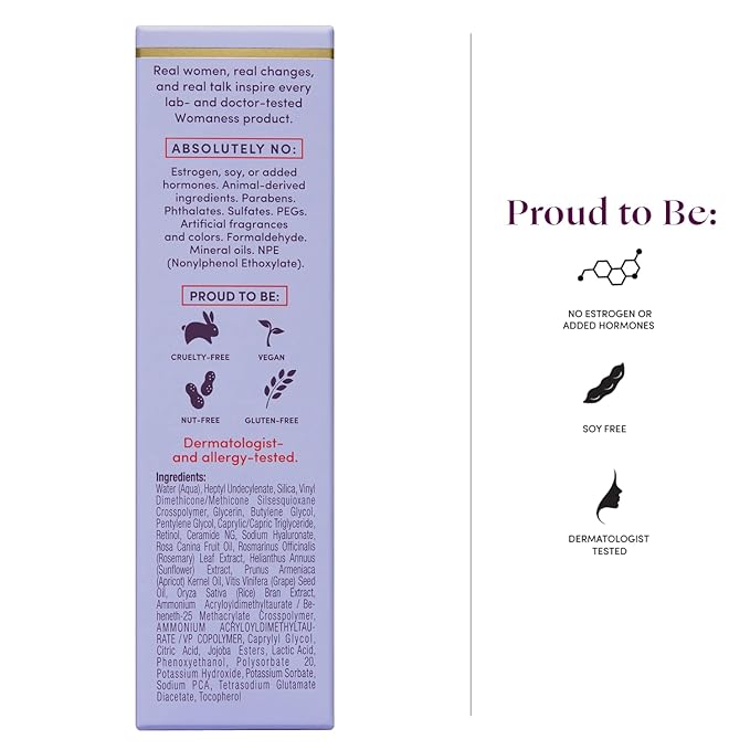 Womaness Plump It Up Retinol Serum – Roll-On Hydrating Face Serum for Women w/ Hyaluronic Acid & Collagen Boosting Retinol – Anti Aging for Fine Lines, Wrinkles & Smoothing Ceramide NG Skincare (30ml)-Velvo Beauty