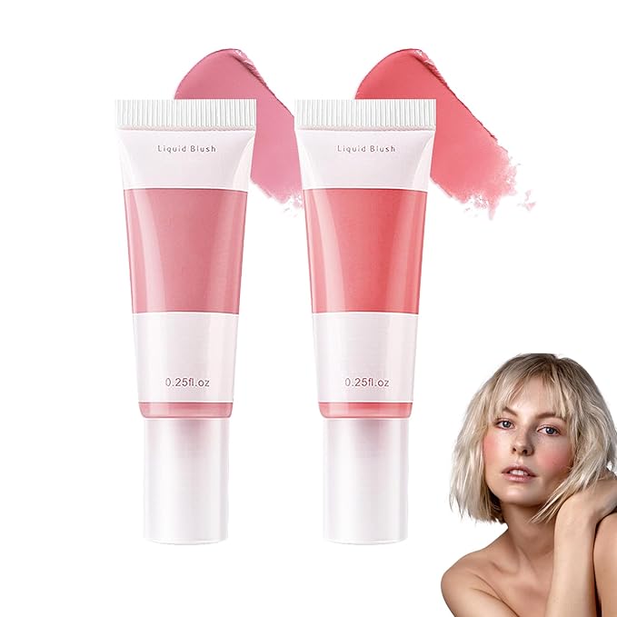 2 Colors Blush Stick,Multi-Use Cream Blush,Waterproofing Highly Pigmented Makeup Stick,Moisturizing Makeup Cream Set A8-Velvo Beauty