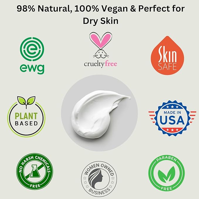 RaGaNaturals Lavender Shea Butter Hand and Body Lotion, 8 Fl Oz - Moisturizing, Plant-Based, Vegan, with Argan, Avocado Oil & Vitamin E-Velvo Beauty