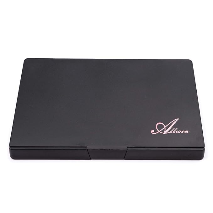 Empty Magnetic Plastic Eyeshadow Makeup Palette with 15Pcs Adhesive Empty Palette Metal Stickers for Eyeshadow Lipstick Blush Powder-Velvo Beauty