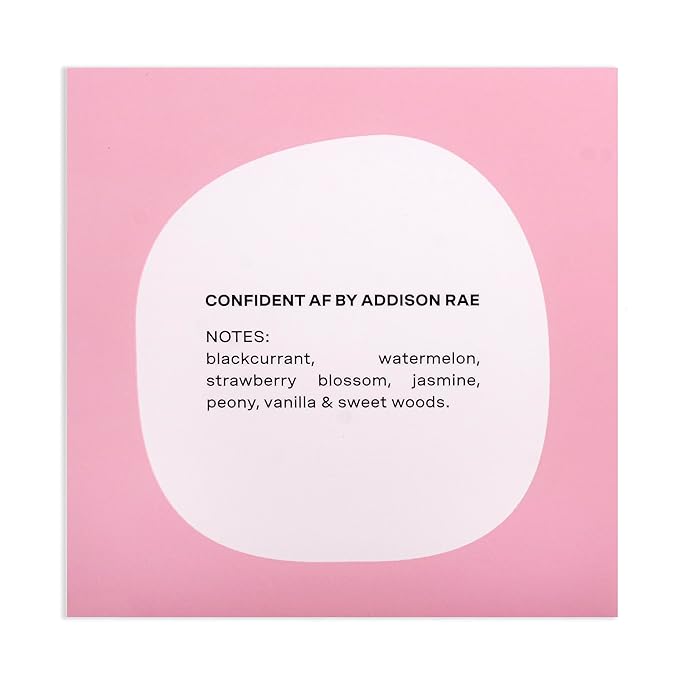 Addison Rae Fragrance Confident - Luxury Perfume for Women -Fruity Floral Scent - Eau De Parfum -Notes of Vanilla, Strawberry, Jasmine -Long Lasting Vegan Travel Cologne- Gift for Her- 1 oz EDP Spray-Velvo Beauty