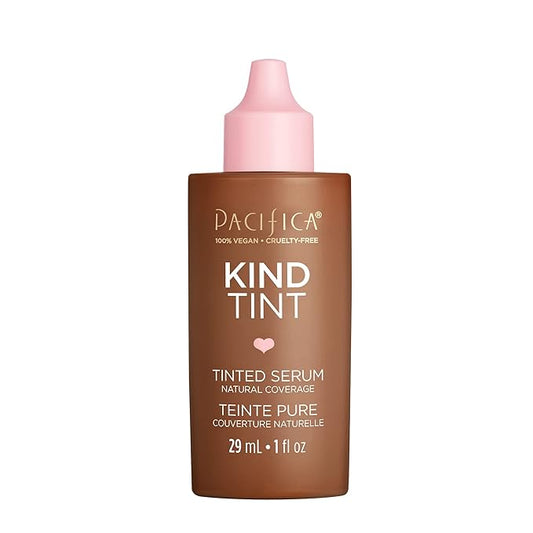 Pacifica Beauty Kind Tint Tinted Serum, Skincare, Vegan Collagen, Hyaluronic Acid, Vitamin C, Niacinamide, Caffeine, Hydrating, Lightweight Foundation, Natural Dewy Skin, Shade 04, 1 fl oz (1 Count)-Velvo Beauty