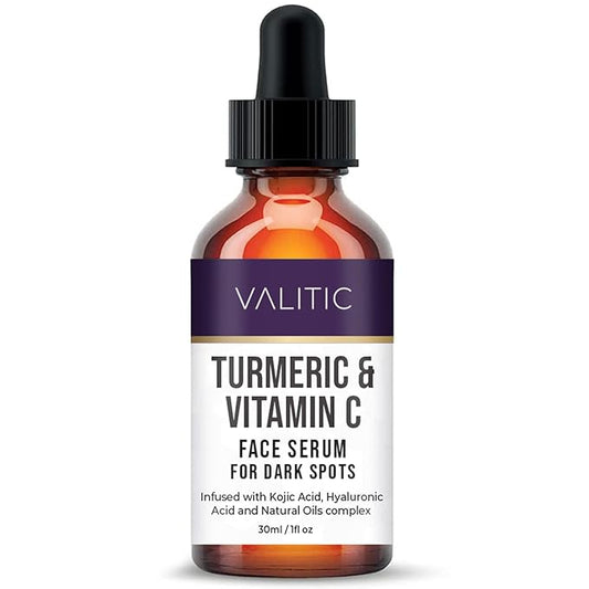 VALITIC Vitamin C Serum - Anti Aging and Dark Spot Remover for Face, Skin Care with Hyaluronic Acid, Collagen, Kojic Acid, Turmeric Oil - Brightening Face Serum 1 fl oz-Velvo Beauty