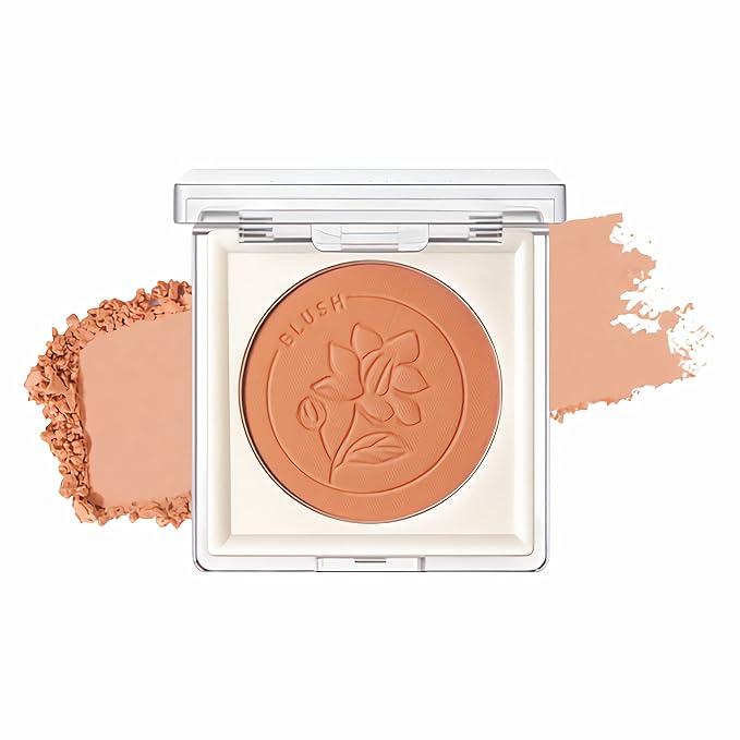 FOCALLURE Powder Palette Blush, Matte Mineral Blush Powder, Bright Shimmer Face Blush Makeup, Contour and Highlight Blush Palette, Highly Pigmented, Long Lasting, Waterproof, Blendable, #101-Velvo Beauty