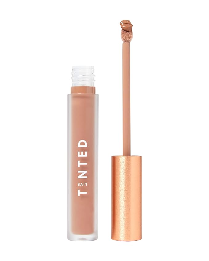 Live Tinted Huelip Liquid Lip Crème - Weightless, Long-Lasting Liquid Lip with Hyaluronic Acid and Jojoba Oil For a Soft, Comfortable, Moisturized Finish - 0.09 fl oz - Taupe-Velvo Beauty