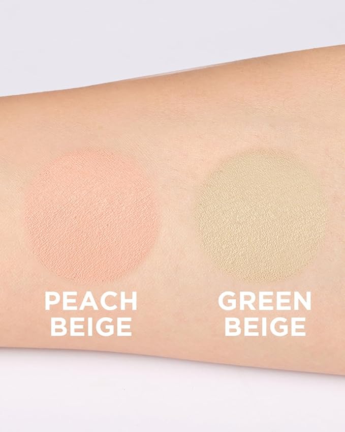 THESAEM Cover Perfection Pot Concealer #Green Beige - High Adherence & Coverage Balm, Conceals & Corrects Redness Spots, Matte Finish Sebum Control for Oily and Combination Skin-Velvo Beauty
