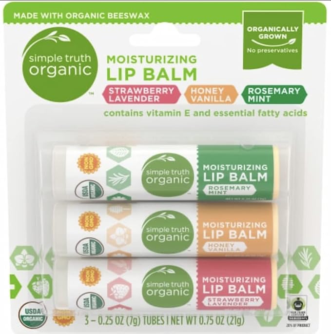 Moisturizing Lip Balm Variety Pack 3 Count (Single Pack)-Velvo Beauty