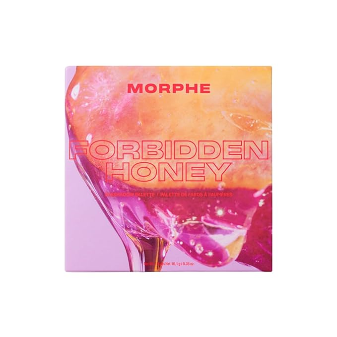 Morphe Forbidden Honey Artistry Palette - Foil-Effect Eyeshadow Palette with Matte, Shimmer & Foil Finishes - Pink & Brown Eyeshadow with Luminous Payoff (0.35 oz)-Velvo Beauty